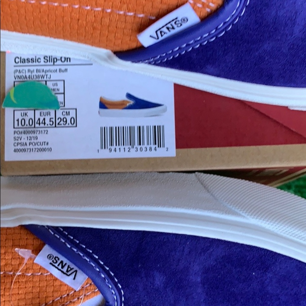 VANS CLASSIC SLIP-ON P&C ROYAL BLUE/APRICOT BUFF M - Picture 13 of 16